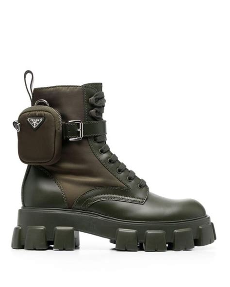 prada buckle strap ankle boots mens|Prada monolith gabardine boots.